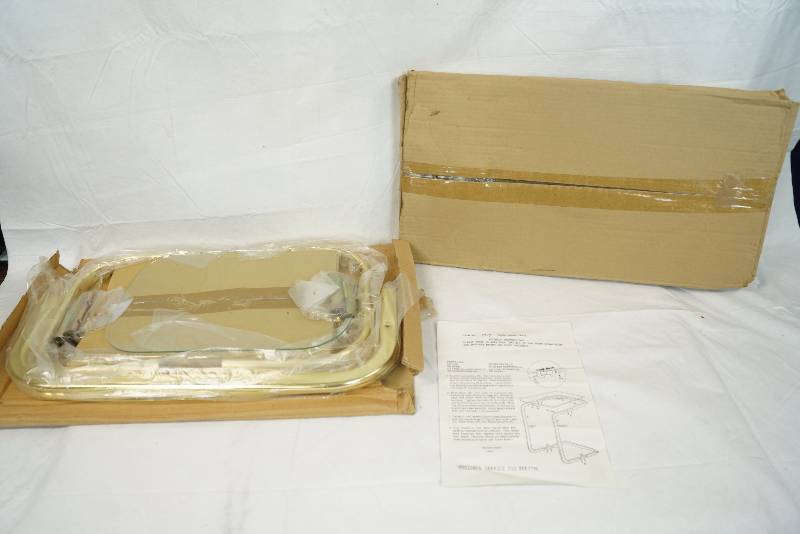 lot 3344 image: Lot of 2 Brass Snack Tables - New in Wrapping - See Photos for Details