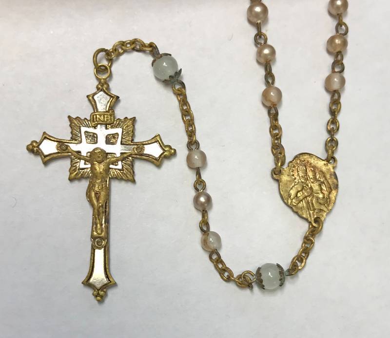 lot 3352 image: Very Old Religious Christian (Catholic) Necklace  Crucifix w Awesome Design and Very Detailed. See Pics