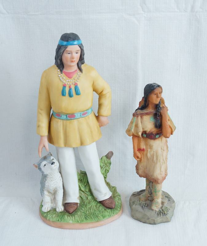 lot 2439 image: Lot of Native American Indian Figurines