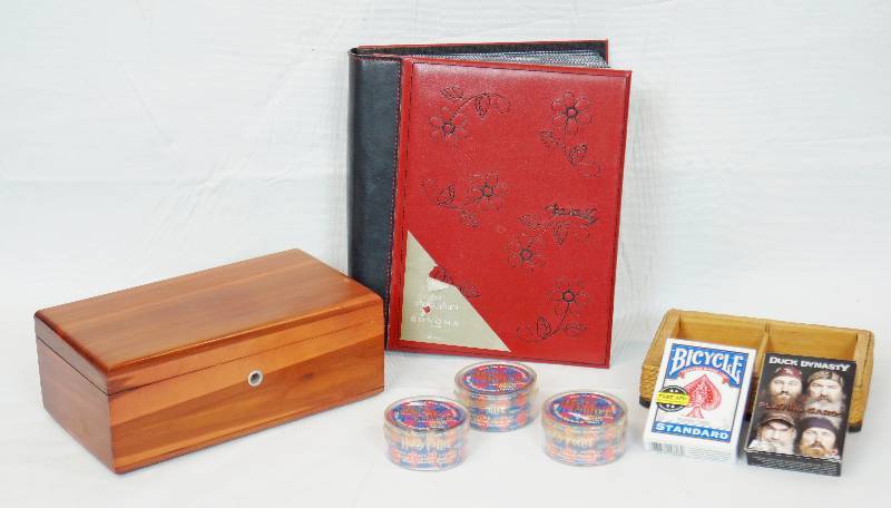 lot 3361 image: Lot of Household Items - Photo Album, Playing Cards and More - See Photos for Details