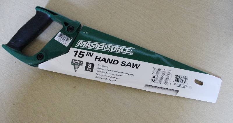 lot 9107 image: MasterForce 15 Handsaw - 8 Tooth per Inch - NEW