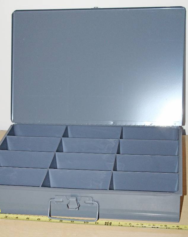 lot 9193 image: 12 Bin Storage Drawer - 12 x 18 x 3