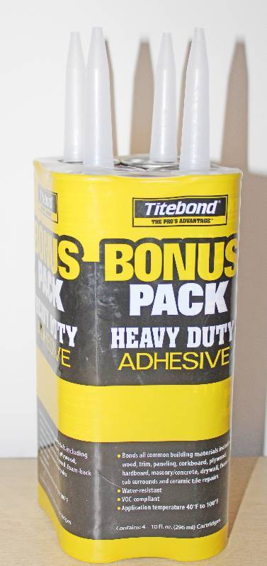 lot 9198 image: 4c Pack Titebond Heavy Duty Adhesive�