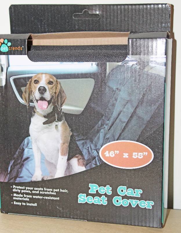 lot 9205 image: PetTrends Pet Car Seat Cover - 46 x 55