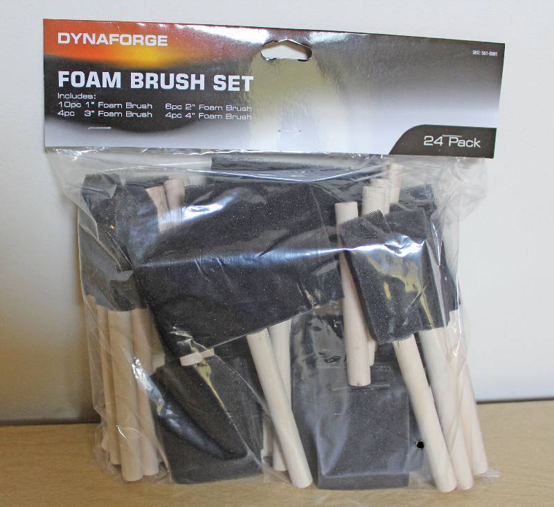lot 9229 image: 24 Pack Foam Brush Set - Ranges from 1 to 4