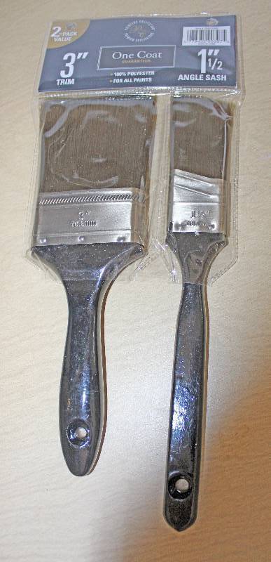 lot 9244 image: 2 Pack of Polyester Paint Brush - See Photos for Details