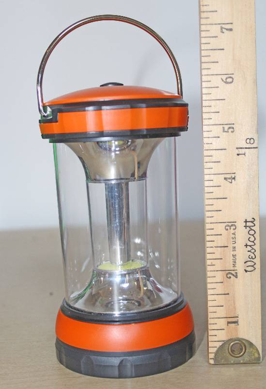 lot 9256 image: LitezAll - 200 Lumen Lantern - See Photos WORKS ORANGE - 2 light settings Hi & Lo NEW
