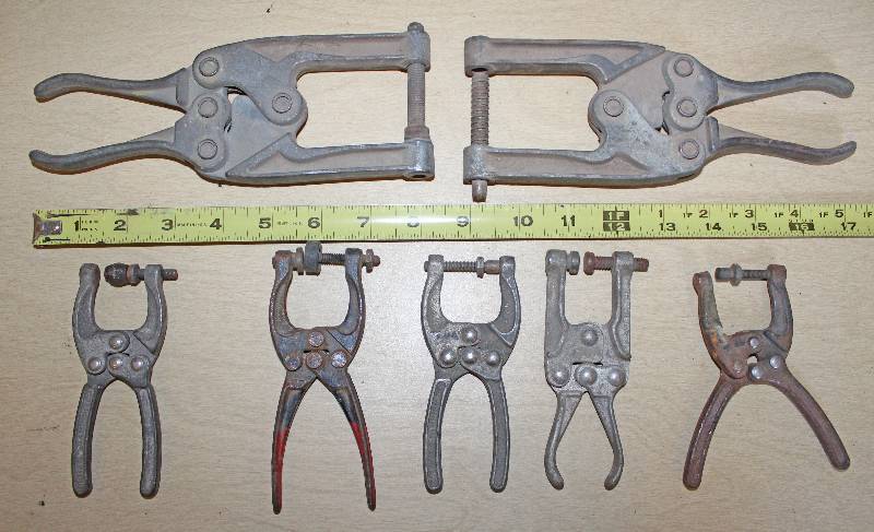 lot 9278 image: 7 Assorted Vise Clamps
