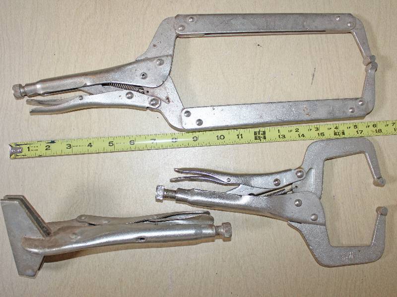 lot 9281 image: Lot of 3 Clamping Pliers