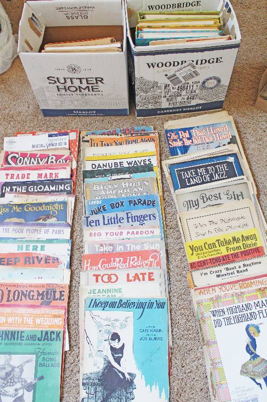 lot 9316 image: 2 Boxes of Sheet Music
