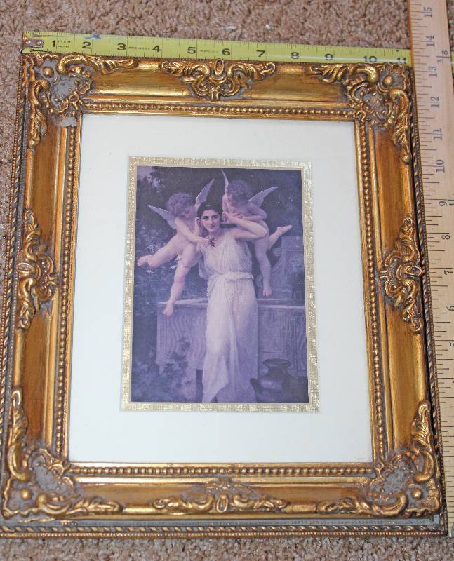 lot 9326 image: Framed Angel Picture