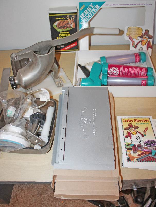 lot 9338 image: Jerky Making Supplies - Sausage Stuffer and Jerky Shooter Supplies