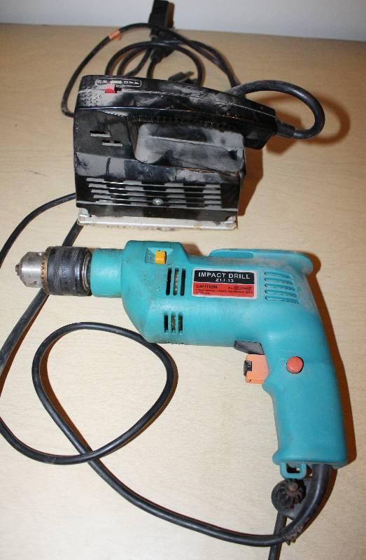 lot 9354 image: Impact Drill and Electric Sander