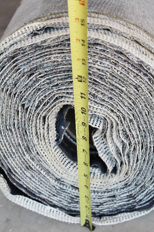 lot 9377 image: Roll of Carpet - 12 Wide Roll - Forklift Damage, about 13 from the end - Darker than Appears in Photo