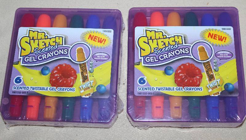 lot 9404 image: Lot of 2 Mr. Sketch Scented Gel Crayons - 6 Crayons per Pack