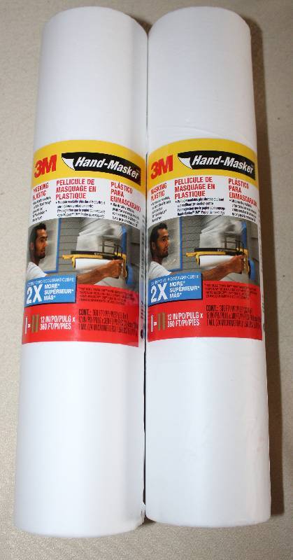 lot 9410 image: 2 Rolls 3M Hand Masker - Masking Plastic - 12 x 360 per roll