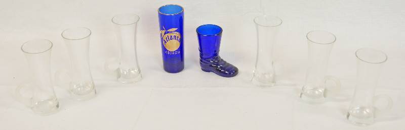 lot 3376 image: Lot of Assorted Shot Glasses - Neat - See Photos