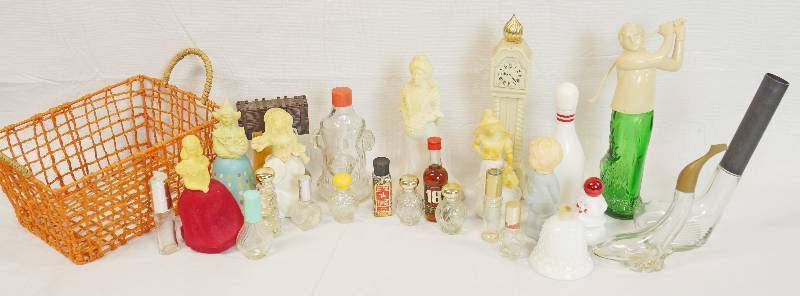 lot 3378 image: Lot of Assorted Avon Cologne Bottles - Some Full - See Photos for Details