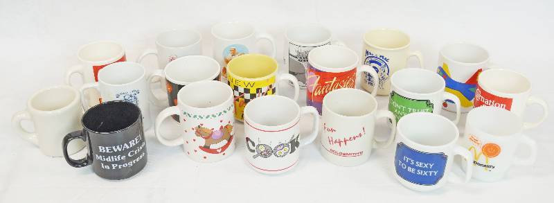 lot 3388 image: Lot of Assorted Mugs - See Photos for Details