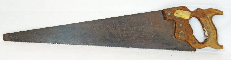 lot 1008 image: Disston Handsaw - 8 Point - 26 Blade Length