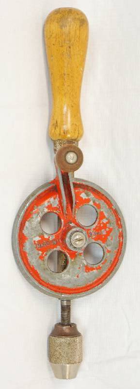 lot 1015 image: Vintage Hand Drill - See Photos