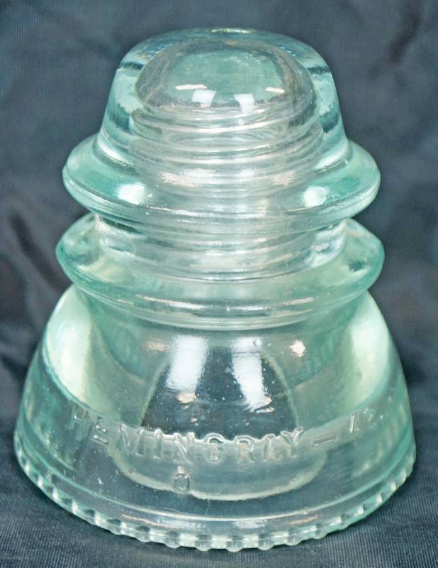 lot 1023 image: Green Power Line Insulator - Hemingray - Vintage 42 O