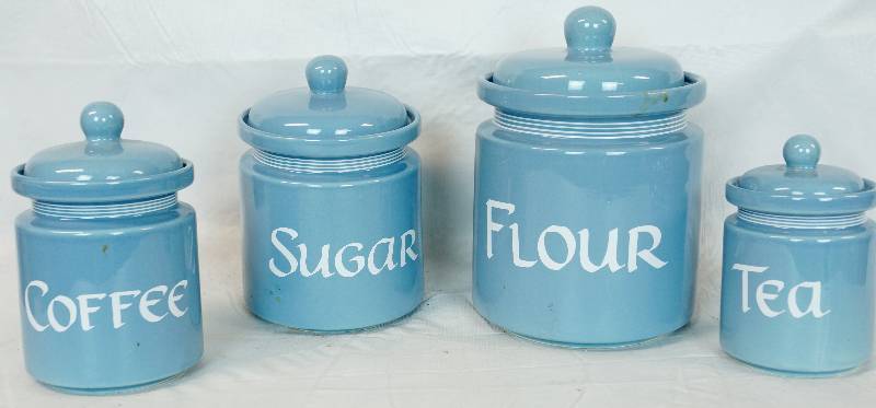 lot 1157 image: Lot of Kitchen Canisters - See Photos NICE
