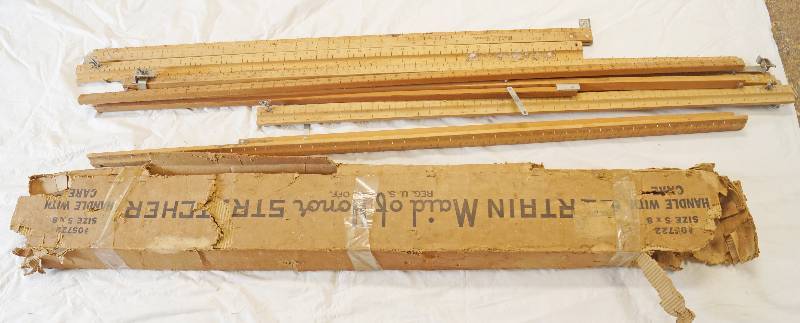 lot 1182 image: Vintage Quilting Frame - w original box - All pieces believed to be present