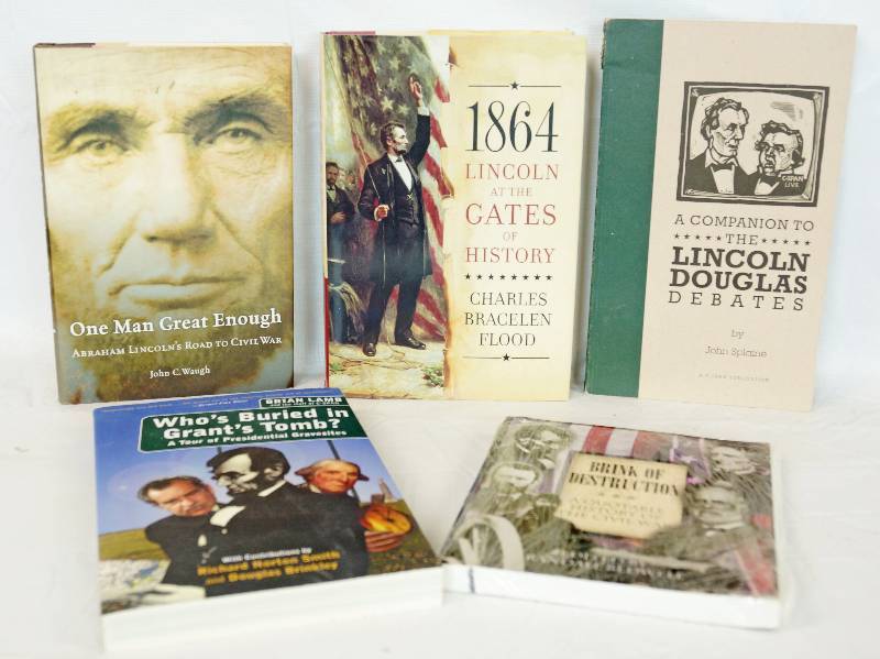 lot 1186 image: Lot of Civil War Themed Books - Abraham Lincoln and Others - Neat