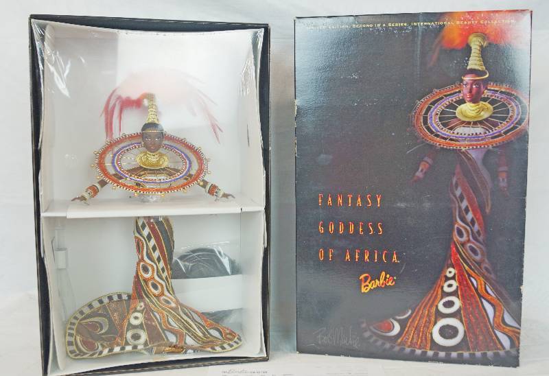 lot 1197 image: Fantasy Goddess of Africa Barbie - New in Box Bob Mackie
