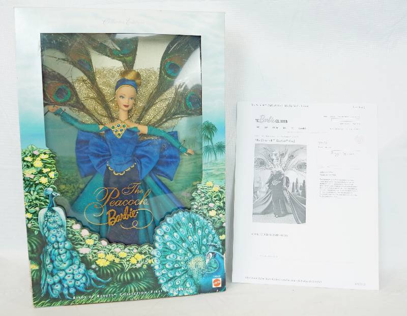 lot 1198 image: The Peacock Barbie - New in Box Very collectible doll
