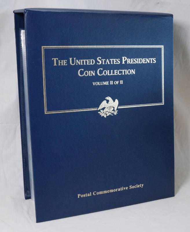 lot 1224 image: United States Presidents Coin Collection - Postal Commemorative Society - Volume II of II - w Info Pages and Dollar Coins