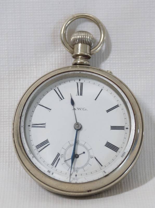 lot 1259 image: Antique A.W. Co. Pocket Watch