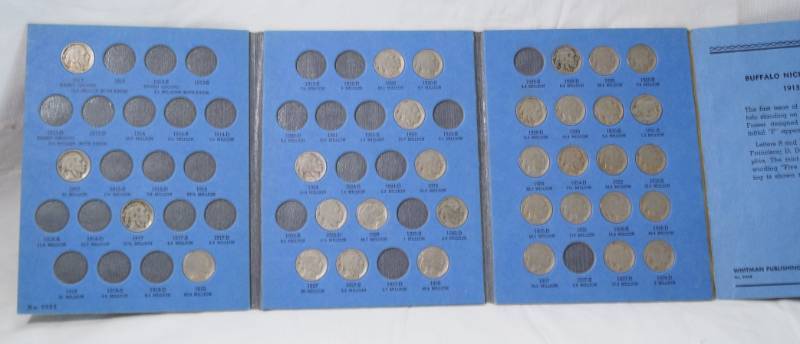 lot 1315 image: Buffalo Nickel Collection 1913 to 1938 - Some coins Included