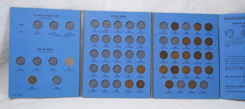 lot 1316 image: Indian Head Cent - Collection - Flying Eagle Cents 1856 to 1909 - Some coins included