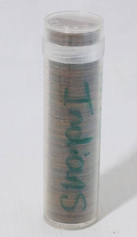 lot 1343 image: Tube of Indian Head Pennies