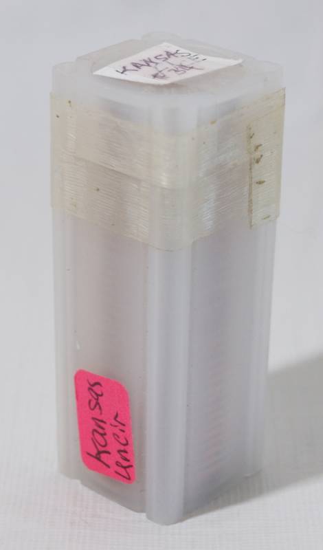 lot 1348 image: Roll of Kansas Quarters - Taped Shut and Marked Uncirculated - See Photos