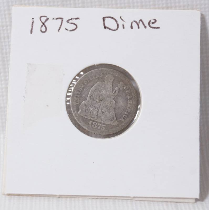 lot 1357 image: 1875 Dime - United States of America