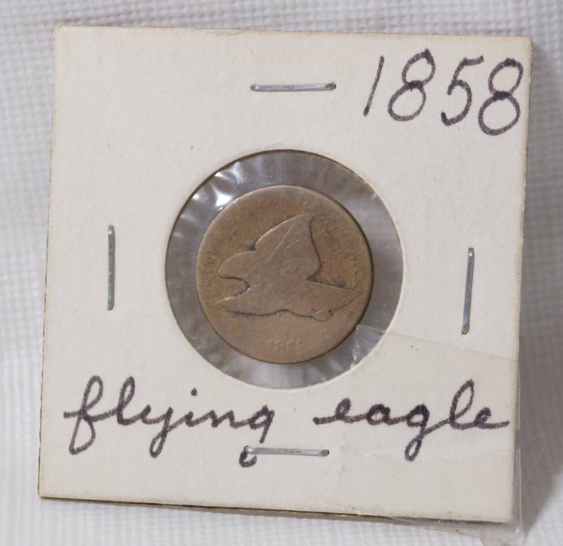 lot 1364 image: 1858 Flying Eagle Penny