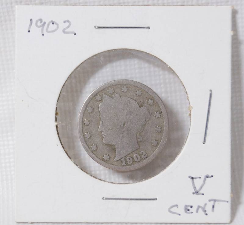 lot 1368 image: 1902 - V Cent