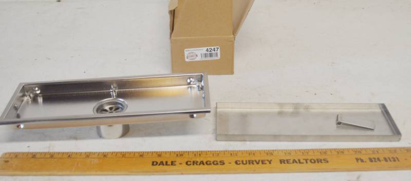 lot 4247 image: Stainless Steel Tile-in Shower Drain
