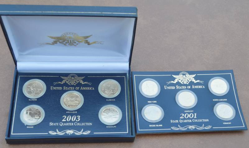 lot 4270 image: 2001 & 2003 USA State Quarter Collection