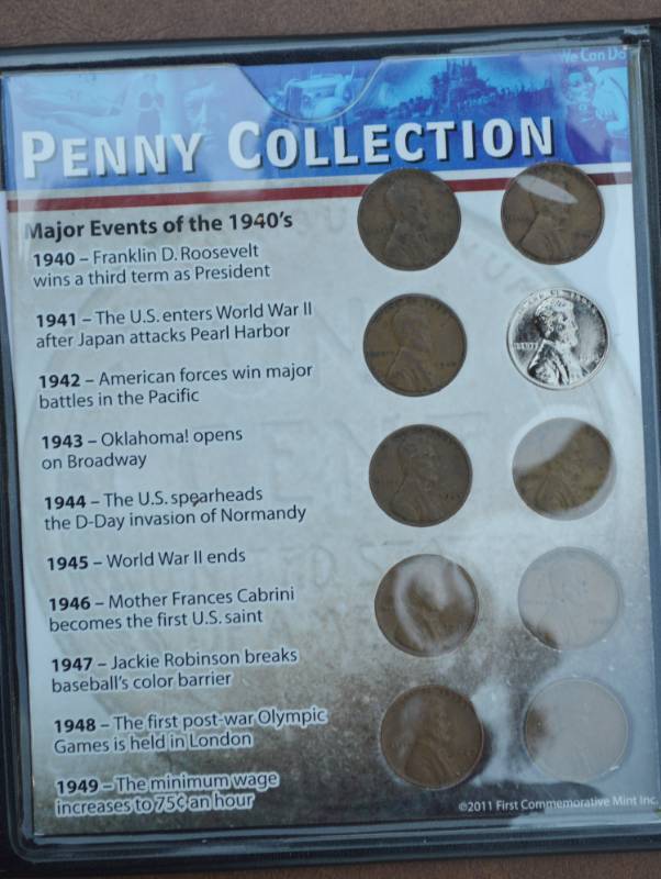 lot 4271 image: 1940s Wheat Back Penny Collection