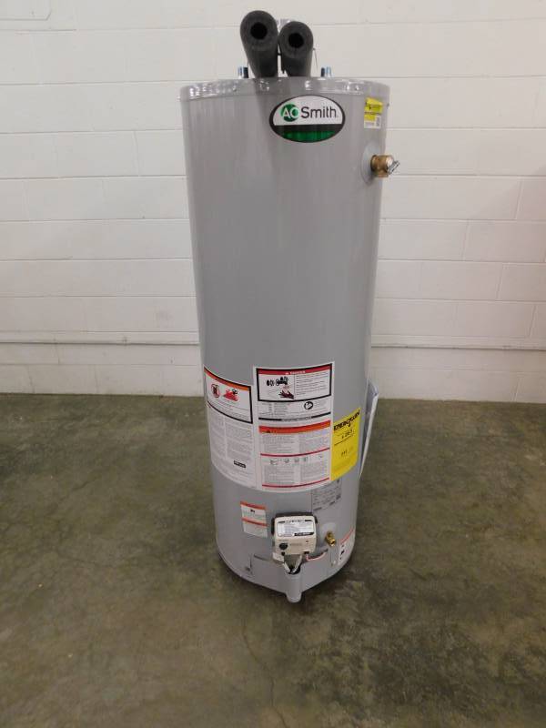 lot 1486 image: AO Smith Natural Gas  Water Heater 40 Gal