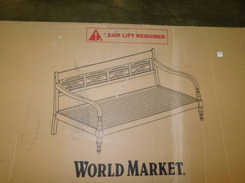 lot 1558 image: World Market Indonesian Day Bed Frame