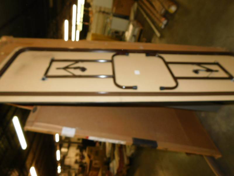 lot 1568 image: Lot of 3 Folding Table 8 Shipping Damage Inspect