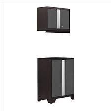 lot 1498 image: NewAge 50011  BOLD Series 3.0 Grey 2-Piece Garage Cabinet System