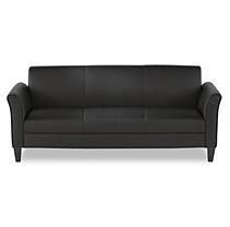 lot 1532 image: Alera RL21LS10B Leather Reception Lounge Sofa
