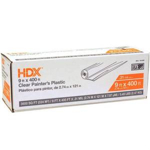 lot 1642 image: HDX 9 ft. x 400 ft. 0.31 mil High Density Plastic Painters