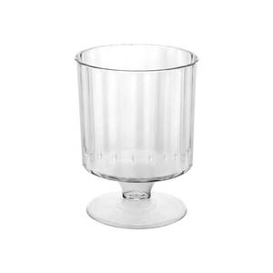 lot 1667 image: Party Essentials DeluxeElegance One Piece Hard Plastic 8-Ounce Wine Glasses, 40-Count, Clear